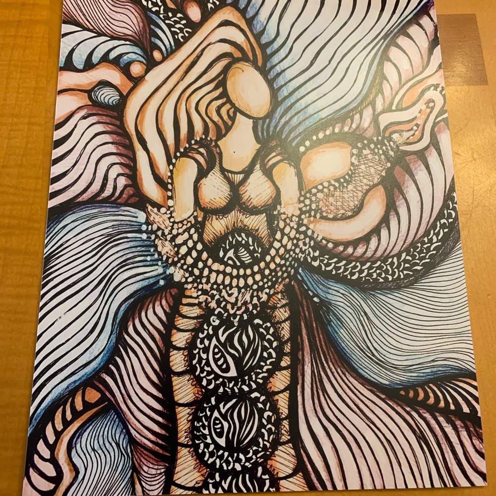 Goddess of Inspiration- 8 by 10 print of original